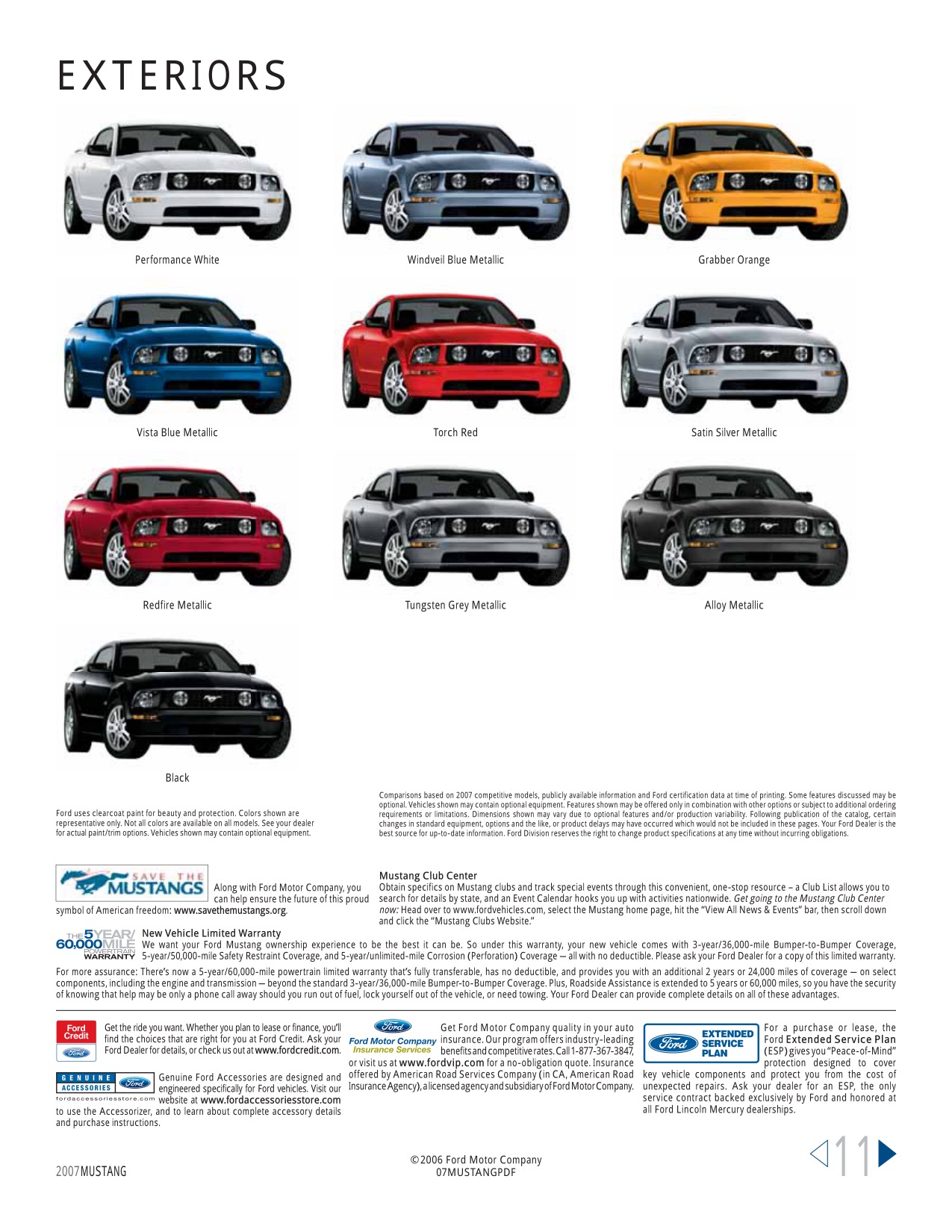 2007 Ford Mustang Brochure Page 10